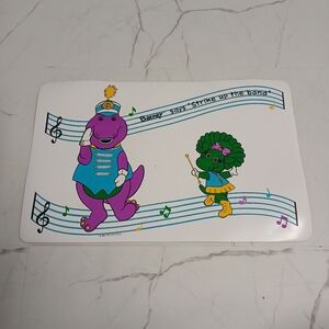 1992 Barney Says Strike Up The Band Placemat